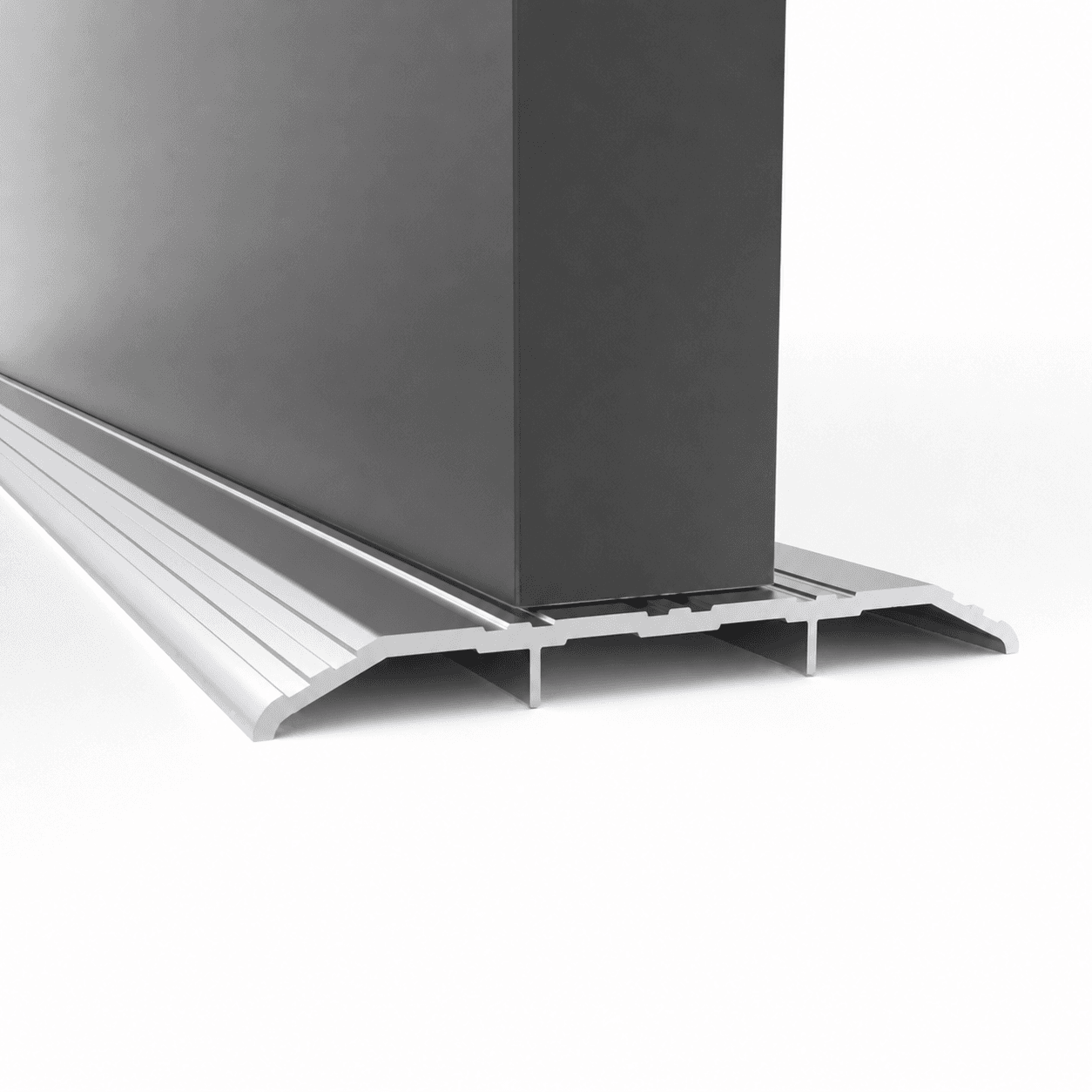Aluminum saddle threshold
